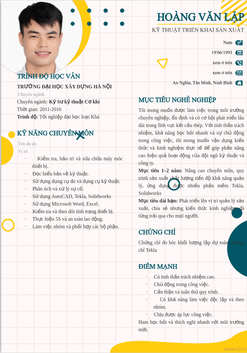 ảnh cv