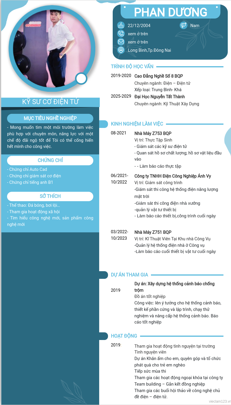 ảnh cv