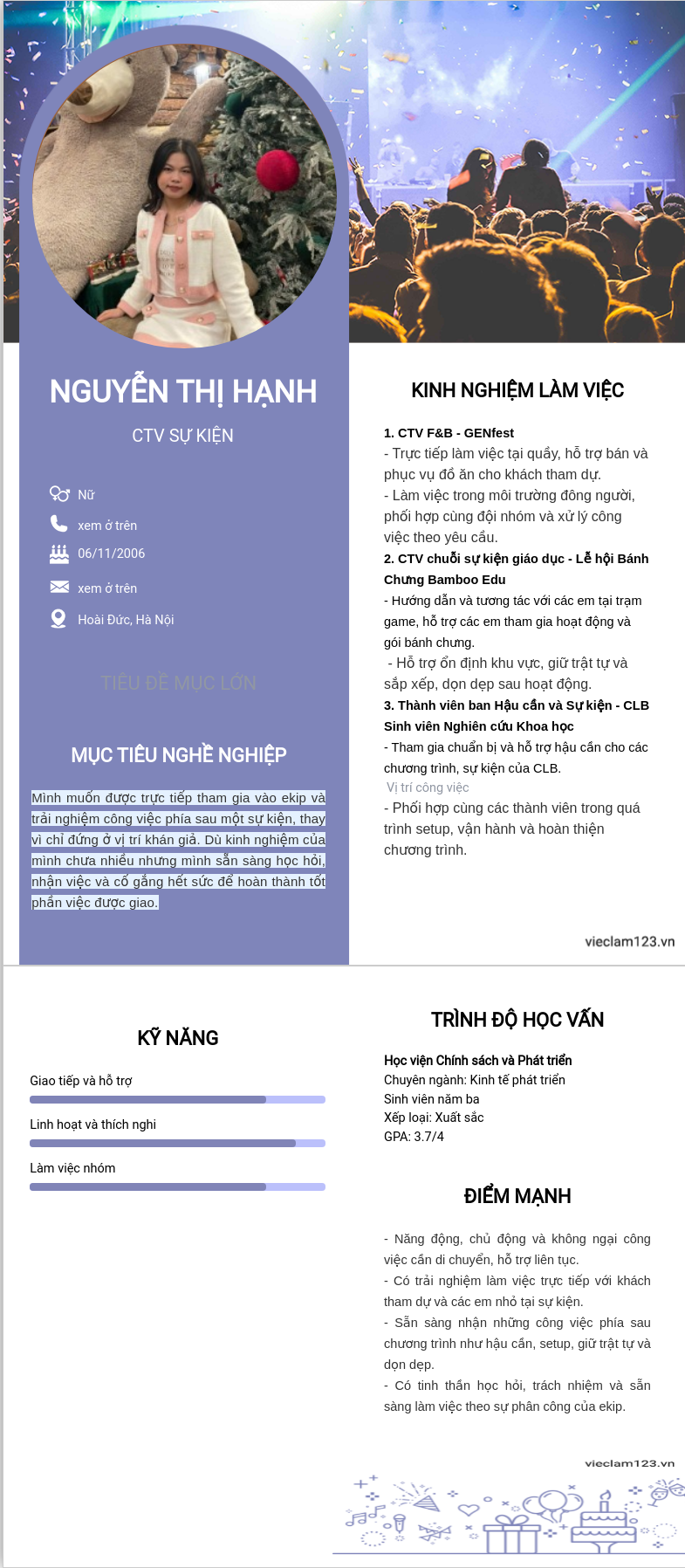 ảnh cv