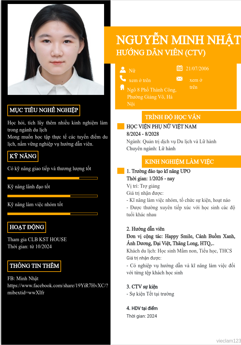 ảnh cv