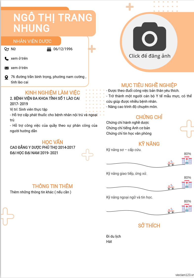 ảnh cv