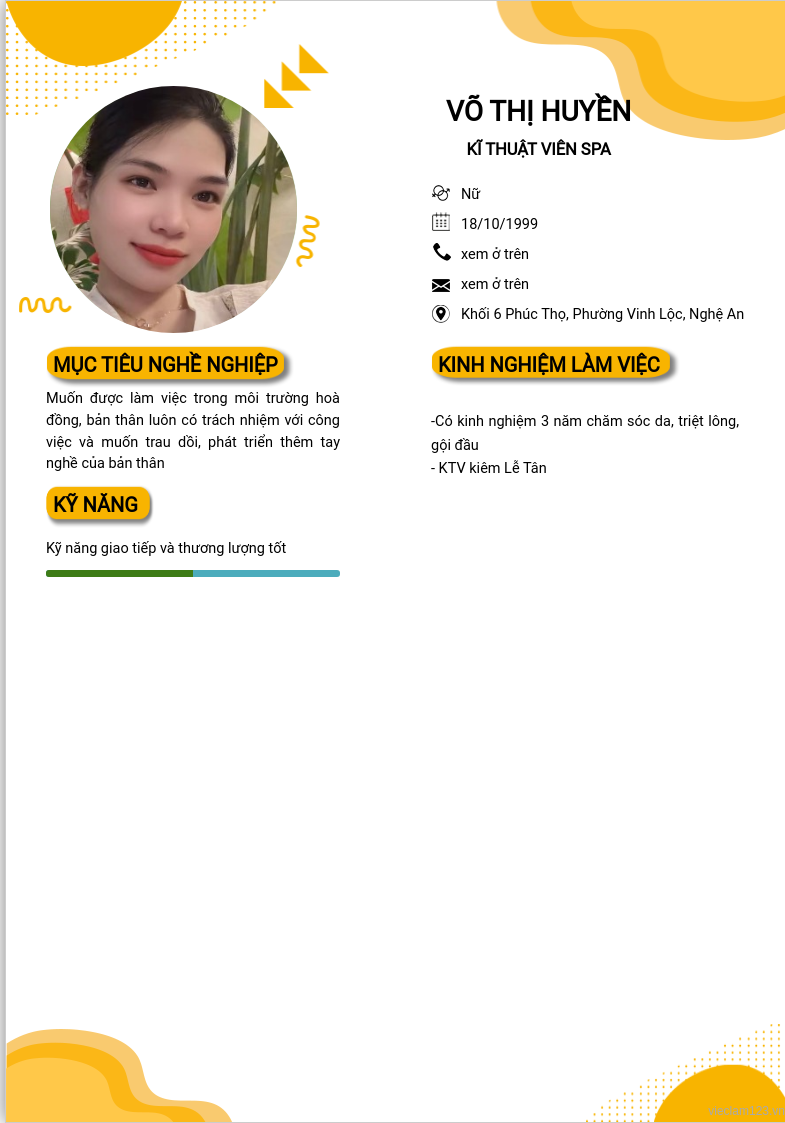 ảnh cv