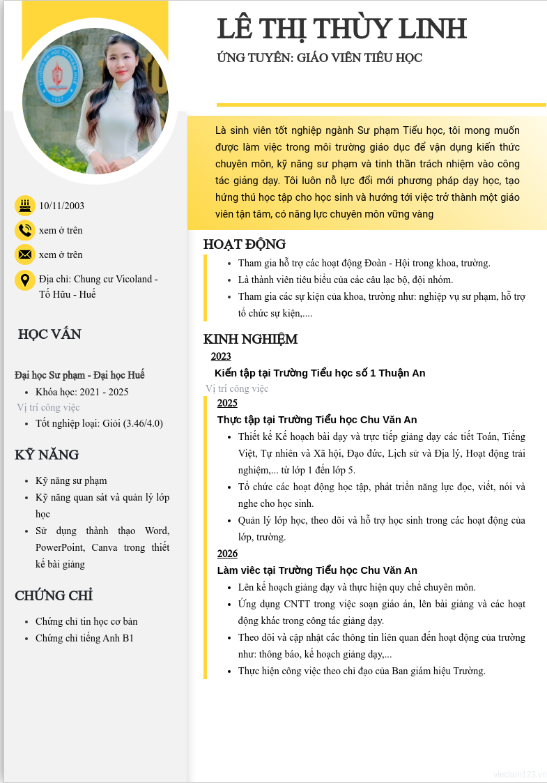 ảnh cv
