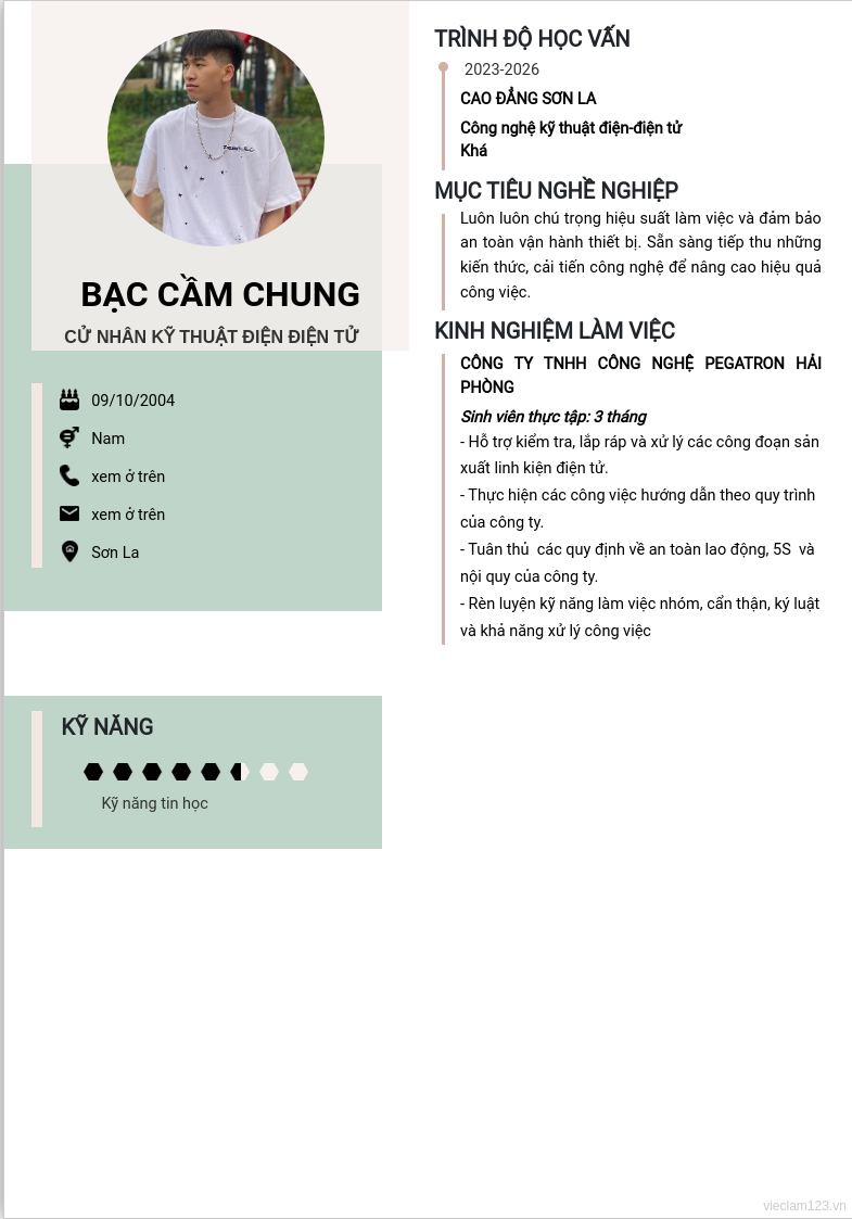 ảnh cv