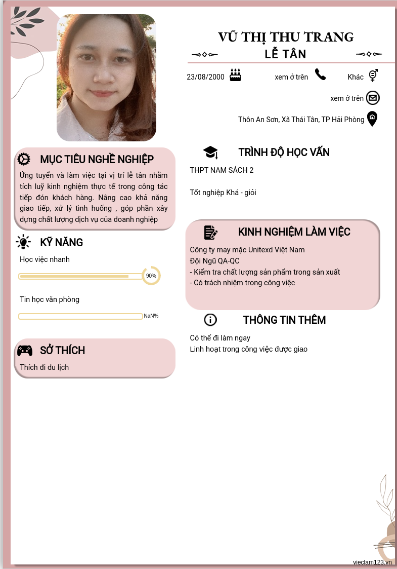 ảnh cv