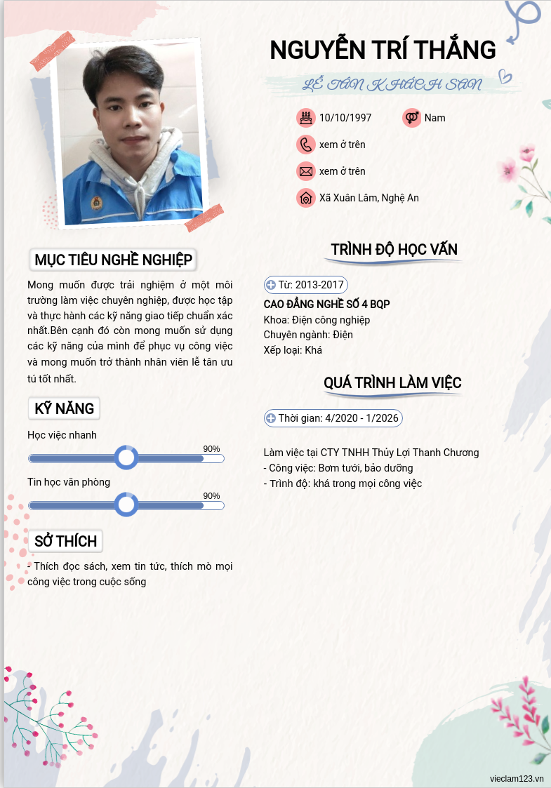 ảnh cv