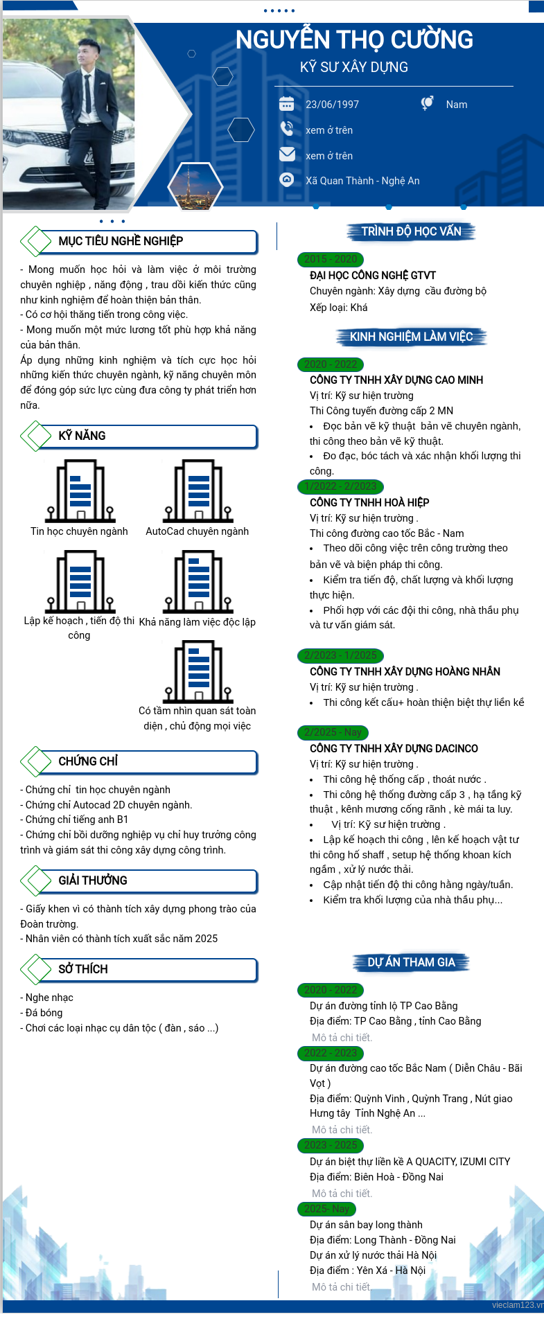 ảnh cv