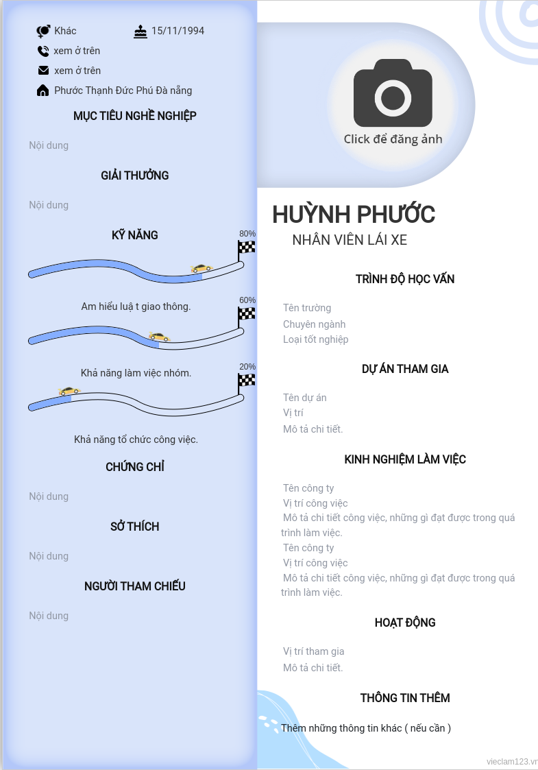 ảnh cv