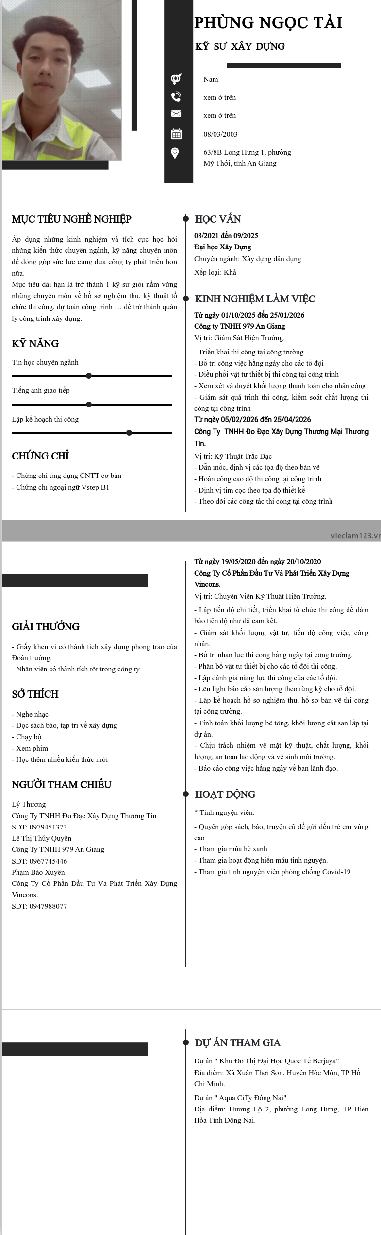 ảnh cv