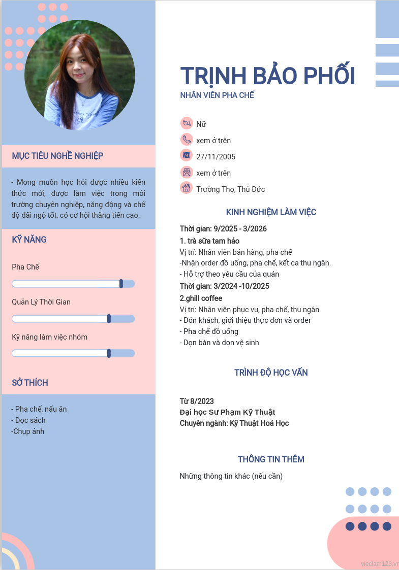 ảnh cv