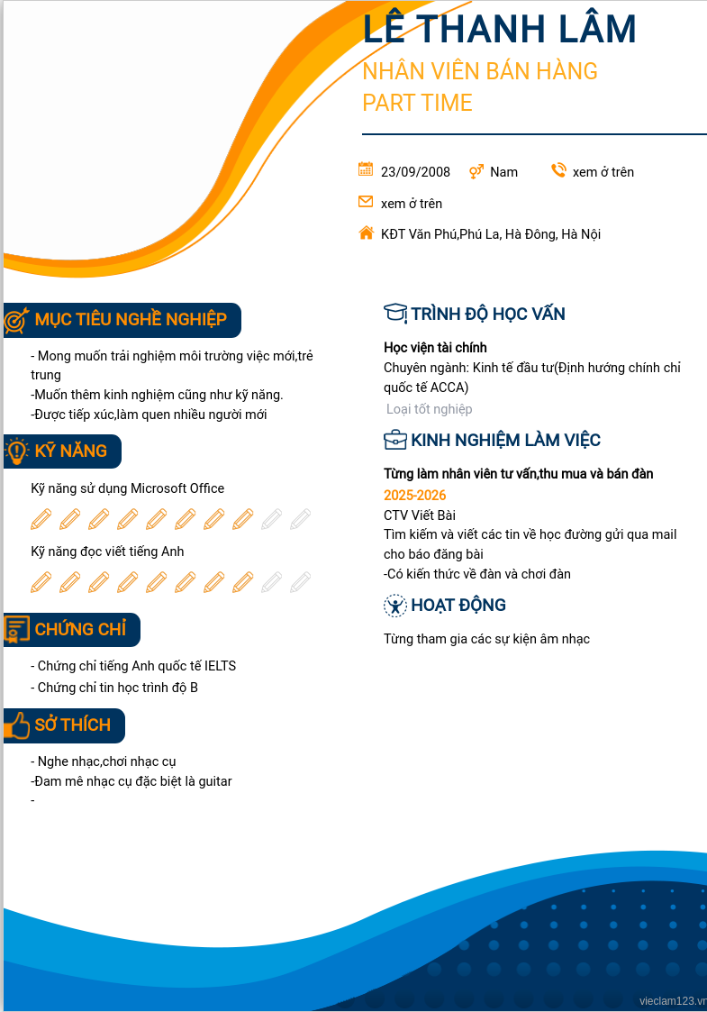 ảnh cv