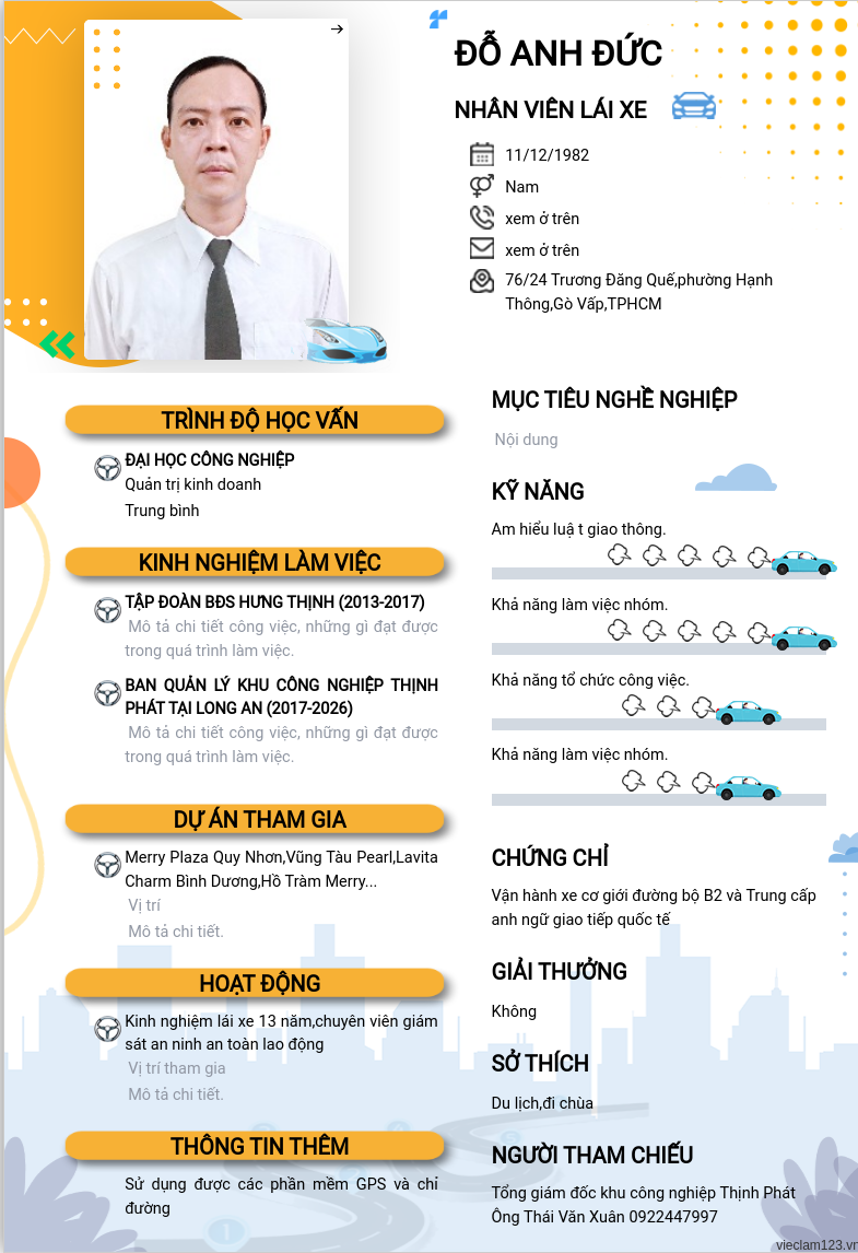 ảnh cv